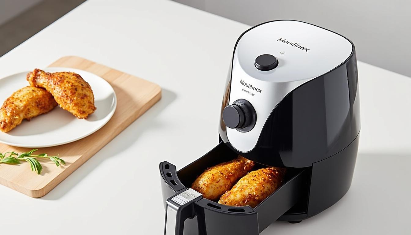 découvrez des recettes savoureuses et saines avec la friteuse à air moulinex. préparez des plats rapides tout en préservant la qualité nutritionnelle de vos ingrédients. simplifiez votre cuisine et régalez-vous avec des mets croustillants et savoureux!