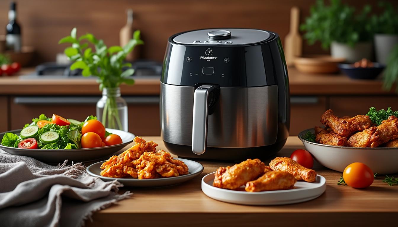 découvrez les recettes délicieuses et saines que vous pouvez réaliser avec la friteuse à air moulinex. optimisez votre temps en cuisine tout en savourant des plats gourmands et croustillants grâce à des méthodes de cuisson innovantes et rapides.