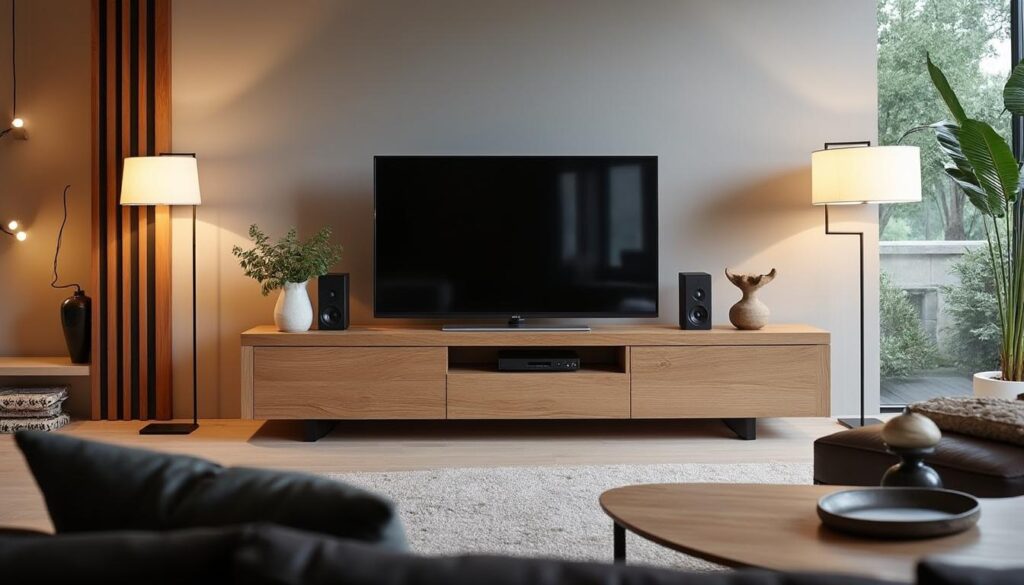 découvrez le meuble tv forum 9837patv en chêne dakota, une pièce élégante et fonctionnelle qui apportera une touche chaleureuse à votre salon. son design moderne et ses finitions de qualité en font un choix idéal pour allier style et praticité.