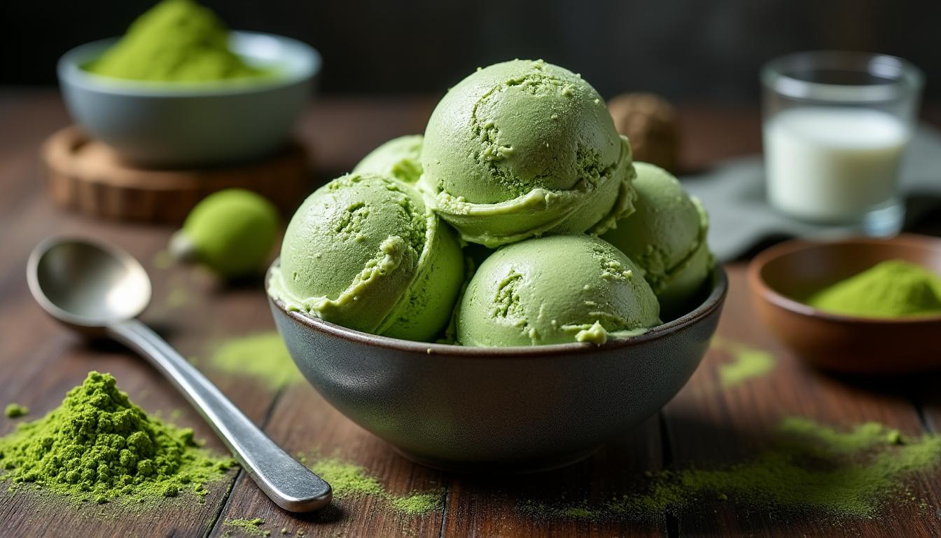 découvrez comment réaliser une glace au thé matcha sans sorbetière : une recette facile, rapide et savoureuse pour profiter d'un dessert original et rafraîchissant à la maison.