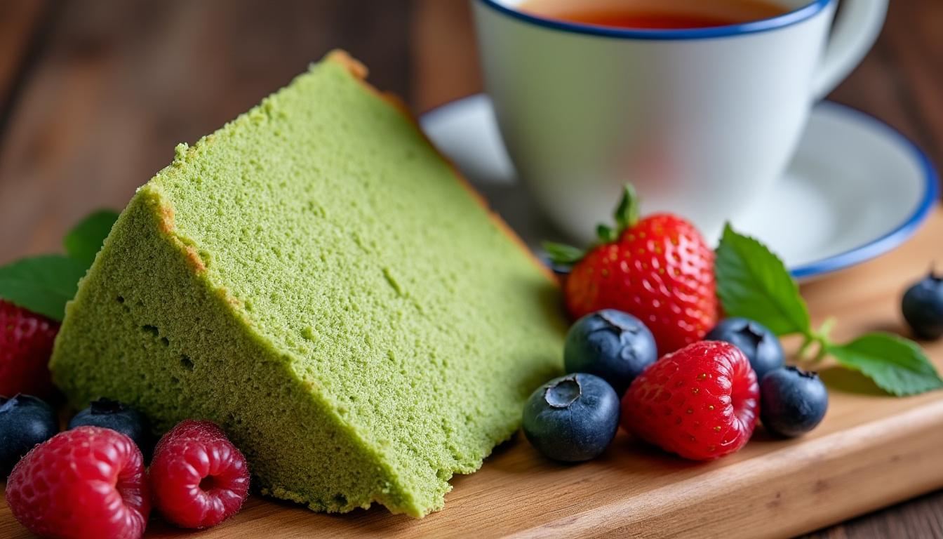 découvrez le sponge cake au matcha, un gâteau moelleux qui marie la douceur de la tradition japonaise à une touche moderne. idéal pour une pause gourmande originale et savoureuse !