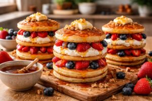 apprenez à préparer des hamburgers de pancakes gourmands, alliant douceur et saveurs pour un repas original et délicieux.