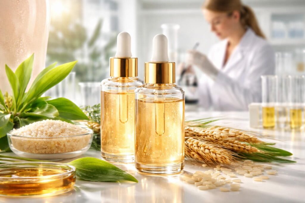 découvrez l'efficacité des cosmétiques anti-oxydants formulés à base d'acide férulique ester pour protéger et revitaliser votre peau.