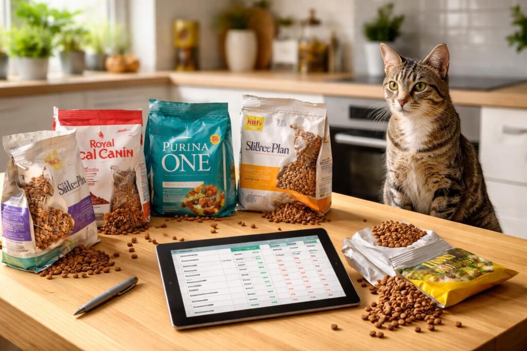 découvrez nos astuces pour choisir des croquettes pour chat offrant le meilleur rapport qualité/prix et assurer la santé de votre félin sans vous ruiner.